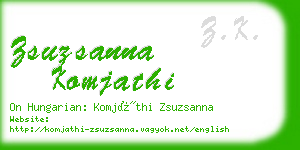 zsuzsanna komjathi business card